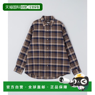 日本直邮SHIPS 衬衫 男装 舒适棉质格纹长袖 111160063 BEZ 1h可退