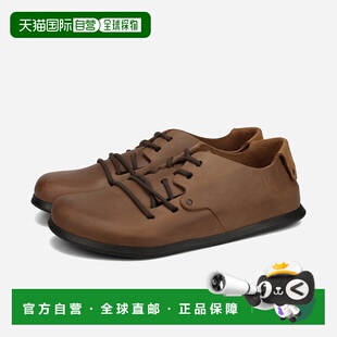 日本直邮BIRKENSTOCK MONTANA 天然皮革男士常规款棕色皮鞋 (bks-