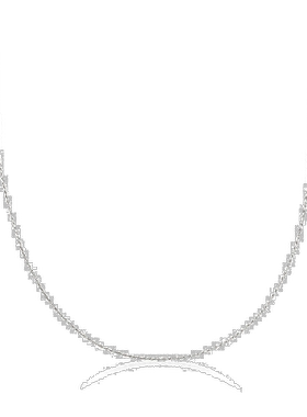 自营 Ross-Simons 1mm 14kt 白金可调节绳链项链 - 白色 美国奥莱