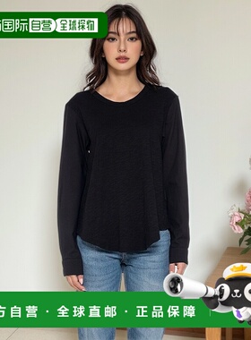 自营 wilt圆领衬衫府绸衬衫袖子-黑色 美国奥莱直发