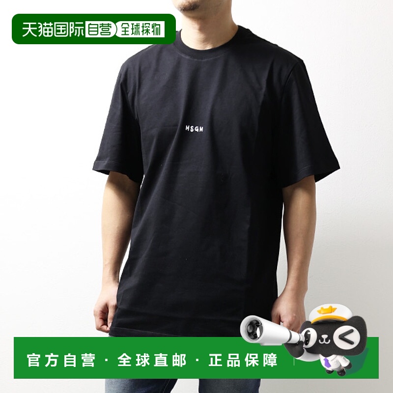 日本直邮 MSGM MINI LOGO T恤 T恤 T 迷你棉男式 3440 MM135 2370