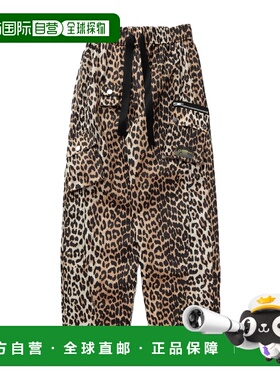 香港直邮GANNI 女士休闲裤 W0477943 SS2025 花色 松紧腰休闲裤