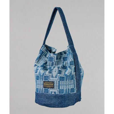 1h可退 日本直邮PENDLETON 男女同款 哈丁格纹提花牛仔托特包 PDT