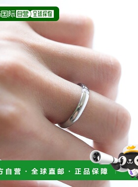 日本直邮florge 一粒锆石钻石不锈钢戒指 20号 [FL8218DW05427]