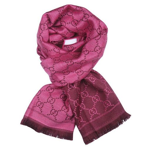 香港直邮GUCCI古驰男女通用双G双面用流苏羊毛围巾信封袋装133483