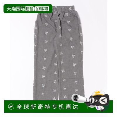 1h可退 日本直邮tocco closet 女士小花刺绣休闲裤 285198161