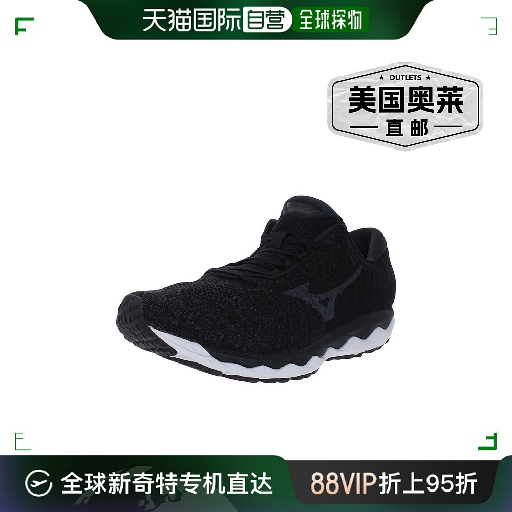 mizunoWave Sky WaveKnit 3 男士健身跑鞋 - 黑色 【美国奥莱】直 运动鞋new 运动休闲鞋 原图主图