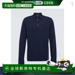 棉质凸纹布Polo衫 香港直邮Loro 男士 Piana 001149 诺悠翩雅