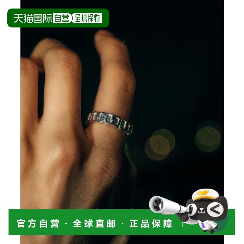 1h可退 日本直邮LIDNM 男士 SILVER925 按钮连接多面造型戒指 ll2
