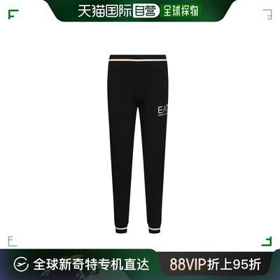 香港直邮EMPORIO ARMANI 女士黑色棉质运动裤 6KTP67-TJCQZ-1200