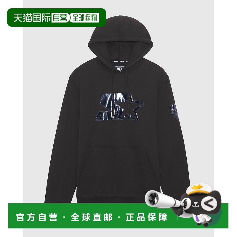 自营 starter男士 Clint 套头连帽衫（黑色） - 黑色 美国奥莱直