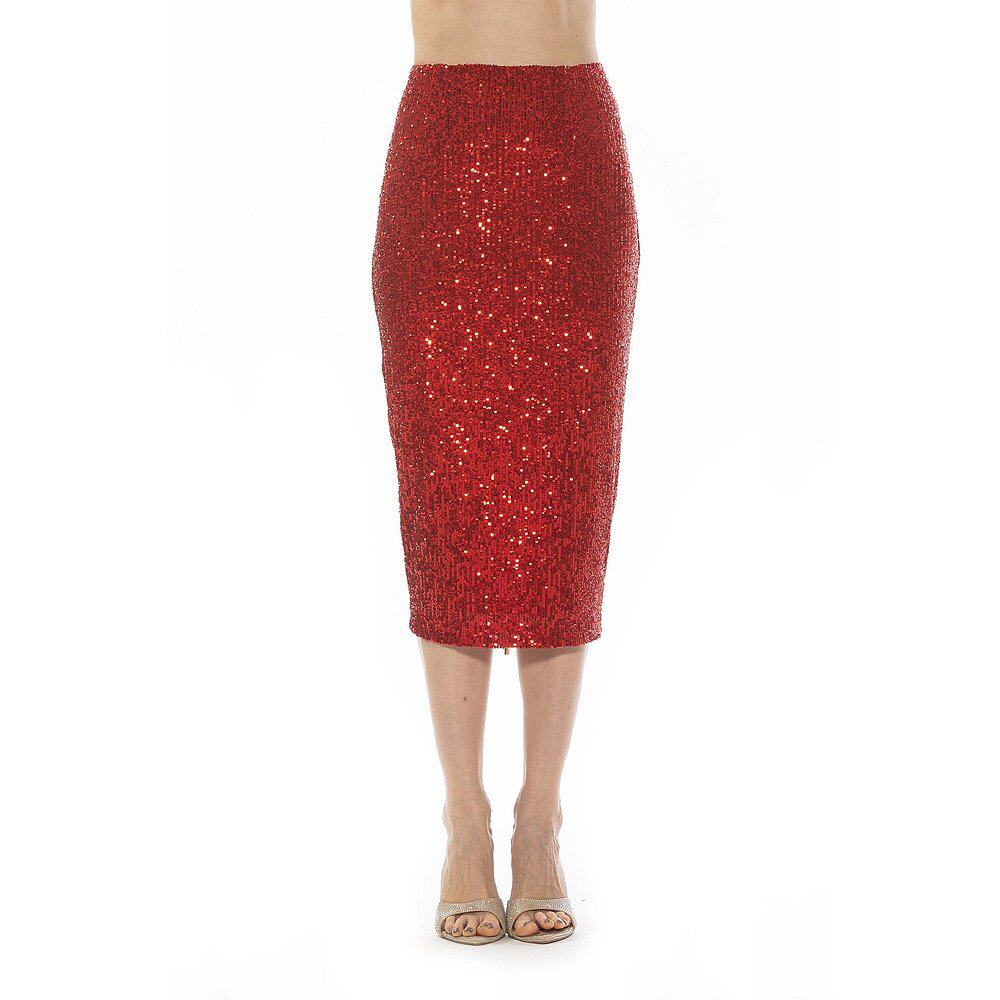 alexia admor【美国奥莱】直发 Ana Skirt - red