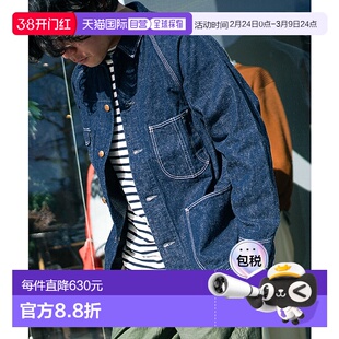 日本直邮03-6140-81 orSlow DENIM COVER ALL50年代牛仔外套