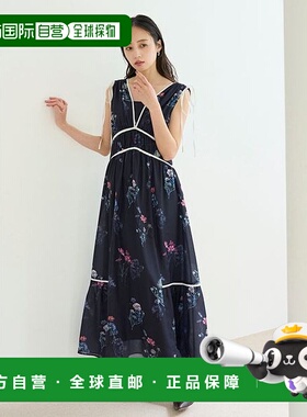 日本直邮SNIDEL 花卉细节连衣裙 SN1728EW045650 连衣裙长裙