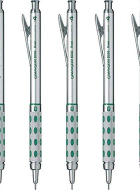 日本直邮Pentel派通 活动铅笔Graphgear1000 0.4mm 5支PG1014