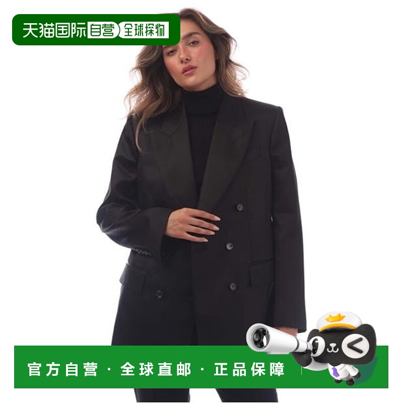 1h可退 香港直邮潮奢 Tom Ford 汤姆 福特 女士 Wallis 双排扣夹