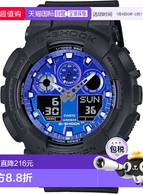 【日本直邮】卡西欧 G-SHOCK GA-100FL-1AJF 男士黑色火焰表