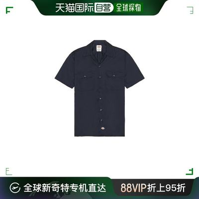 香港直邮潮奢 Dickies 迪凯斯 男士 经典斜纹布短袖工作衬衫 1574