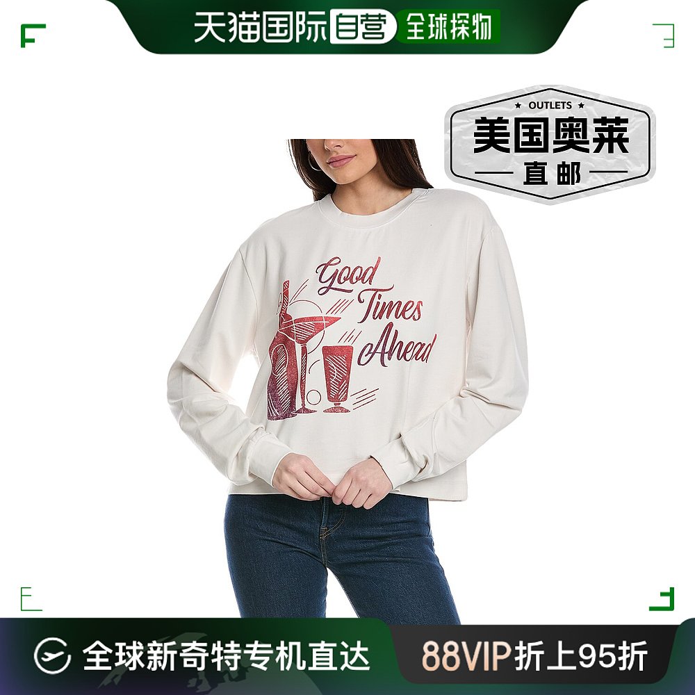 Project Social T 美好时光运动衫 - 白色 【美国奥莱】直发 女装/女士精品 卫衣/绒衫 原图主图