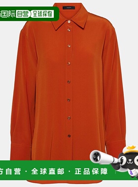 香港直邮JOSEPH 约瑟夫 女士 Joe 真丝双绉衫 orange橙色 舒适时