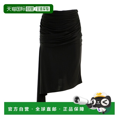香港直邮GIVENCHY 女士半身裙 BW40S7311B001 SS2024 黑色 GIVENC