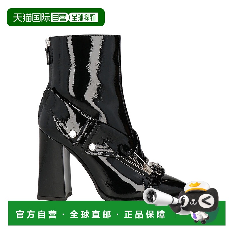 1h可退 香港直邮Moschino 莫斯奇诺 女士 脚踝靴 black黑色 舒适