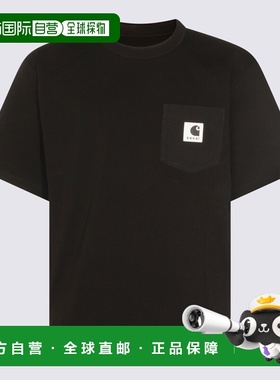 1h可退 香港直邮Sacai 男士 SACAI CARHARTT WIP and Polos T恤黑