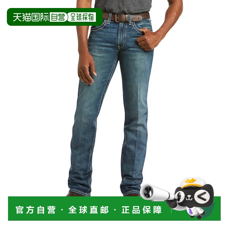自营 ariatMen's M5 Slim Boundary Stackable Straight Leg Jean