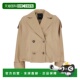 香港直邮潮奢 Lapels Pinko 1h可退 品高 女士 浅褐色双排扣经典