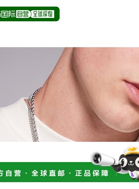 1h可退 香港直邮潮奢 ASOS 男士 设计防水不锈钢链条色调项链(三)