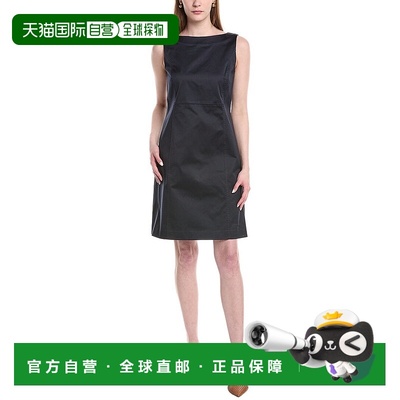 自营lafayette 148 new york拉斐特148号纽约羊毛蝙蝠领连衣裙-蓝