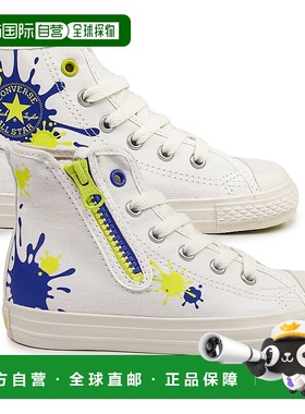 日本直邮匡威运动鞋儿童 All Star Z HI Splatoon3 儿童侧拉链合