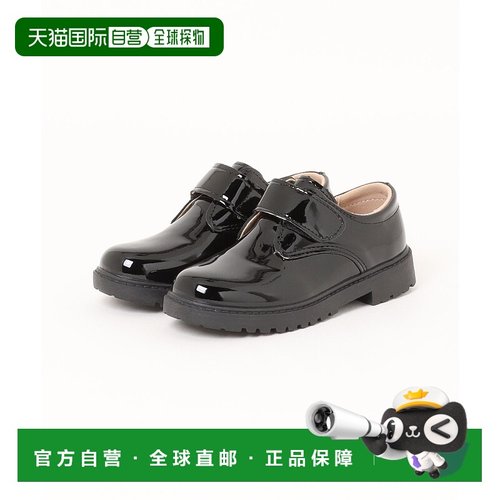 1h可退 日本直邮SLAP SLIP 儿童黑色漆皮魔术贴男童鞋 春夏款 182