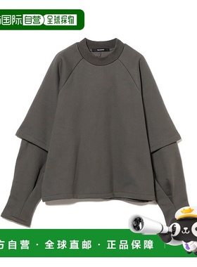 1h可退 日本直邮Seventh 男装 宽松版型 构筑感袖设计连帽卫衣 75