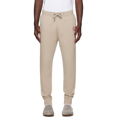 潮奢 Canada Goose 加拿大鹅 男士 灰褐色 Huron 运动裤 7402M