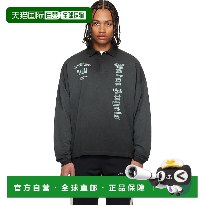 1h可退 香港直邮潮奢 Palm Angels 棕榈天使 男士 黑色 Dollar Lo