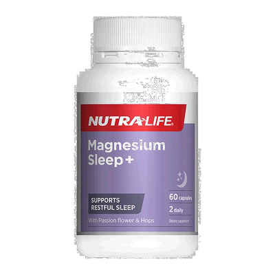 澳大利亚直邮Nutra-Life纽乐睡镁人睡眠胶囊纯草本调节睡眠60粒