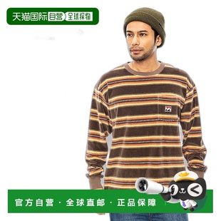 长袖 男士 多条纹 VELOUR 男 日本直邮BILLABONG 条纹T恤