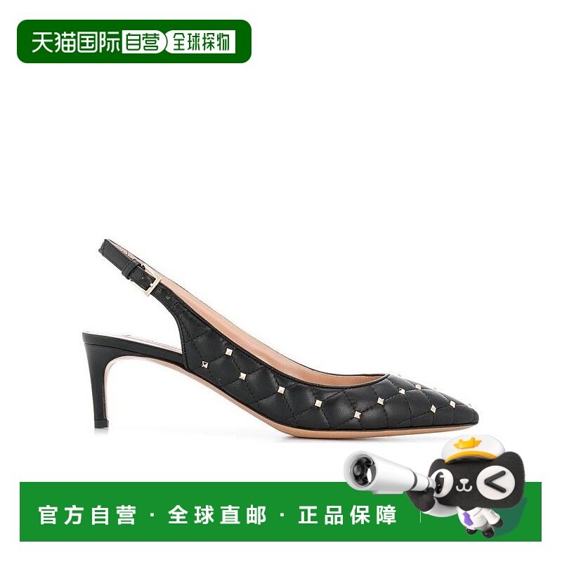 香港直邮VALENTINO 21SS ROCKSTUD SPIKE露跟高跟鞋 Women铆钉