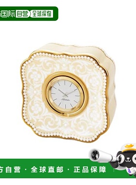 日本直邮Noritake则武 座钟・挂钟8.5x8.5x5cm 白色N 213L/Y93586