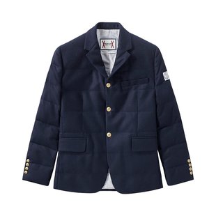 藏蓝色羊毛方形绗缝西装 MONCLER 778 男士 3007903 10096 羽绒上衣