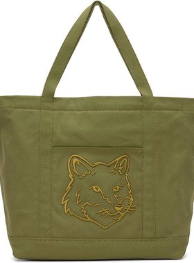 MAISON KITSUNE 男士 徽标大号托特包 LW05104WW0107