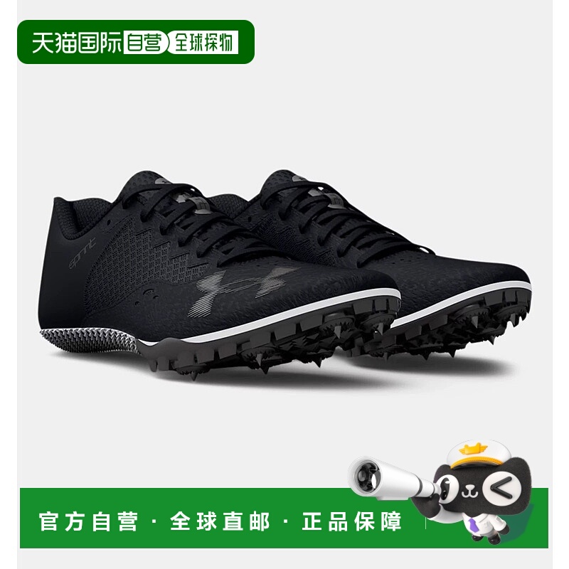 自营Under Armour Kick Sprint 4 3025461-002 Men's Black Track