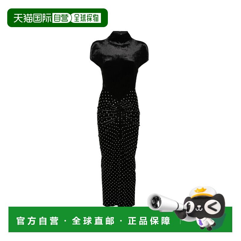 1h可退 香港直邮ALAIA 女士连衣裙 AA9R2896X094C781NOIRCRISTAL - 实物图