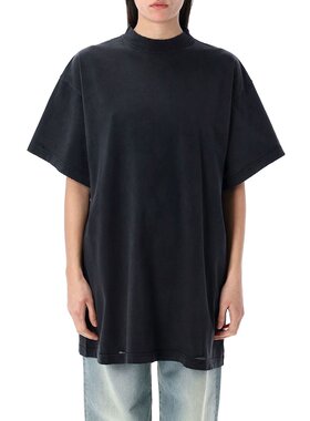 BALENCIAGA 男士T恤 787349TRVT91041 CO 灰色 T-shirt with logo