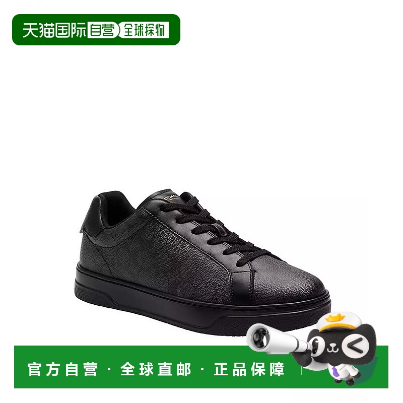 1h可退 【美国直邮】coach 男士 时尚休闲鞋蔻驰真皮运动鞋