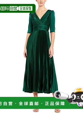 自营 Mac Duggal Midi连衣裙-绿色 美国奥莱直发