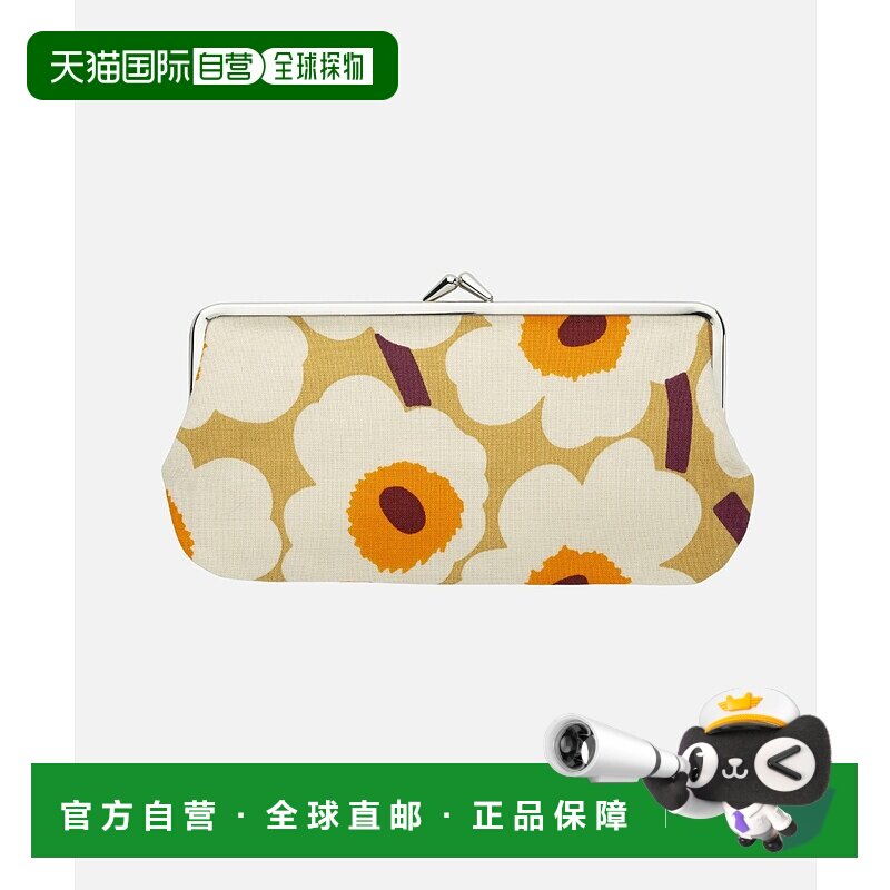 1h可退 日本直邮marimekko 女装 Unikko印花棉质短款零钱包 52259