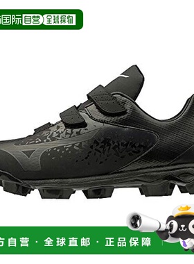 【日本直邮】美津浓MIZUNO WaveSelect Nine BLT棒球鞋 黑/黑28.0