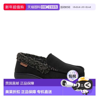 自营Dearfoams Men's Alexander Microsuede Moccasin House Shoe